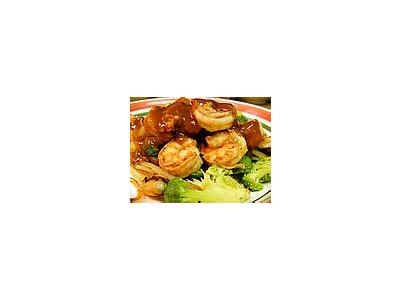 Photo Small Shrimp Teriyaki Food