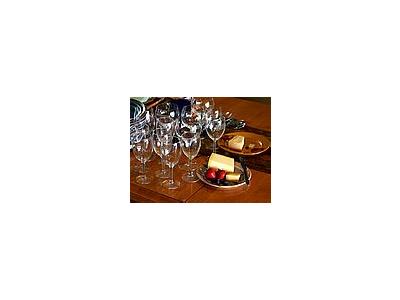 Photo Small Wine Glasses And Cheese Interior