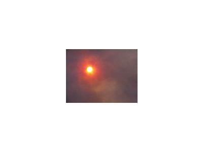 Photo Small Bloody Sun Landscape