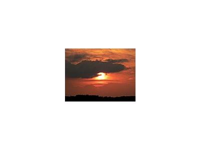 Photo Small Red Sunset Landscape