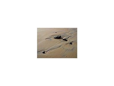 Photo Small Beach Sand Stones Ocean