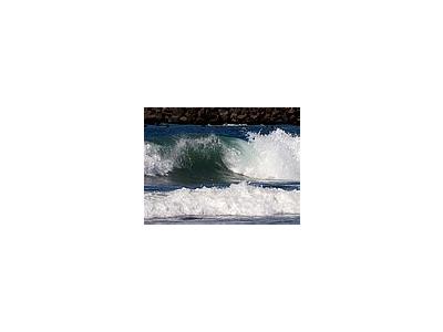 Photo Small Wave Details Ocean