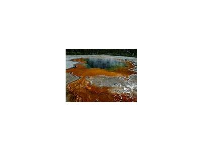 Photo Small Emerald Pool In Yellowstone Travel