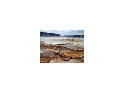 Photo Small Mammoth Hot Springs Travel