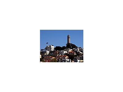 Photo Small Coit Tower On Telegraph Hill Travel