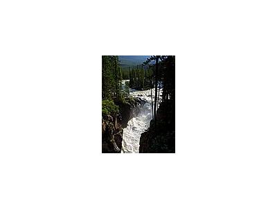 Photo Small Sunwapta Falls Jasper Travel