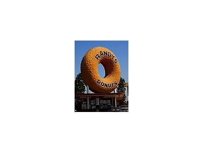 Photo Small Randys Donuts Sign Travel