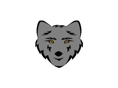 Simple Stylized Wolf He 01 Animal