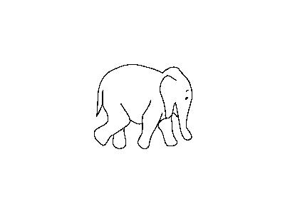 Elephant Outline Matthe R Animal