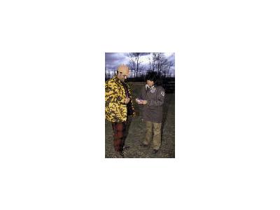 FWS Law Enforcement Checks Hunting License 00534 Photo Small Wildlife