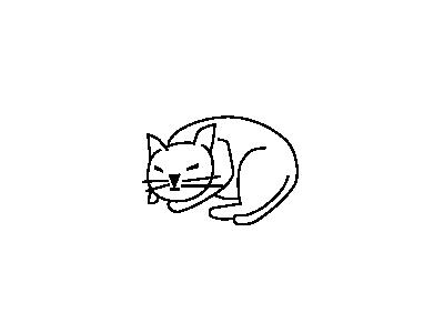 Sleeping Cat Ron Golan 01 Animal