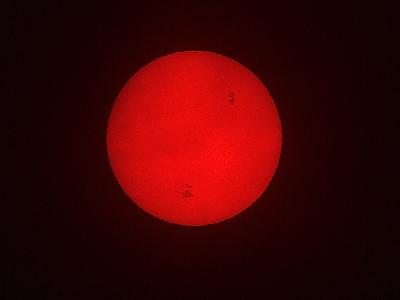 Photo Big Sunspots Space