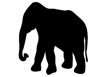 Contour Elephant Big Animal