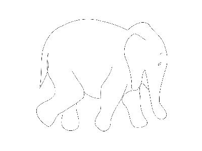 Elephant Outline Matthe R Big Animal