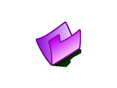 Folder Violet Computer