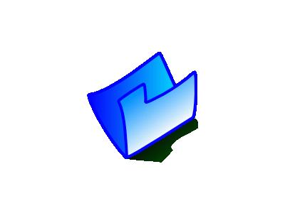 Folder Blue Computer