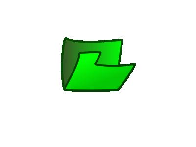 Folder Green Side Computer
