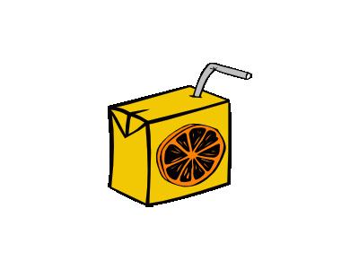 Orange Juice Box Food