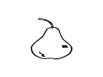 Pear Simple Bw Food