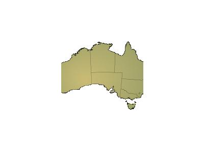 Australia Shading With Boundaries Geography