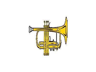 Trumpet B Flat Colour Ganso Recreation