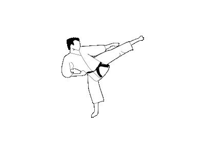 Karate Kick Frouke 01 Recreation