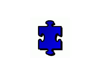 Jigsaw Blue 01 Shape