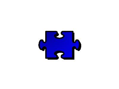Jigsaw Blue 02 Shape