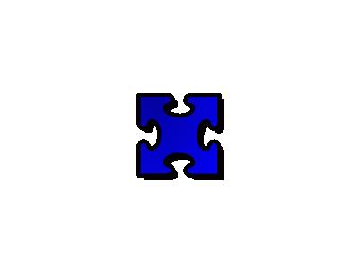 Jigsaw Blue 03 Shape