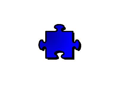 Jigsaw Blue 08 Shape