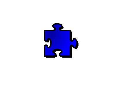 Jigsaw Blue 09 Shape