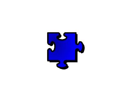 Jigsaw Blue 10 Shape