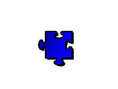 Jigsaw Blue 11 Shape