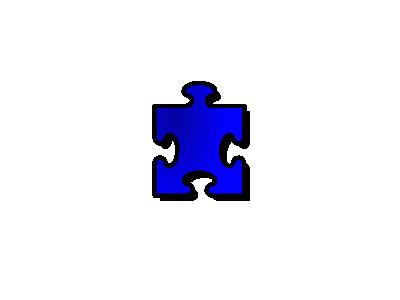Jigsaw Blue 13 Shape
