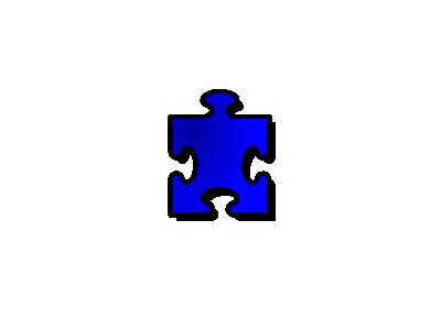 Jigsaw Blue 13 Shape