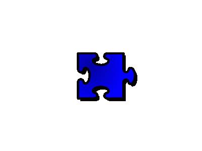 Jigsaw Blue 14 Shape