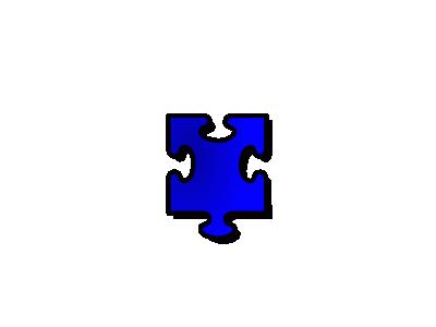 Jigsaw Blue 15 Shape