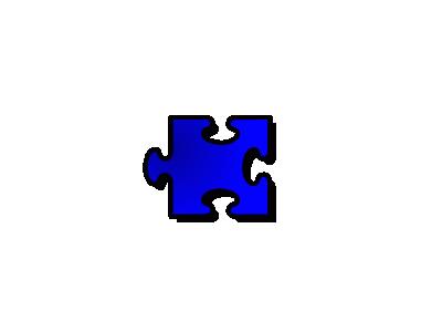 Jigsaw Blue 16 Shape