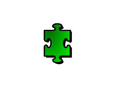 Jigsaw Green 01 Shape