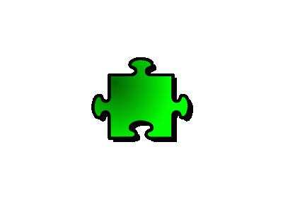 Jigsaw Green 08 Shape