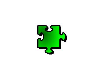 Jigsaw Green 10 Shape