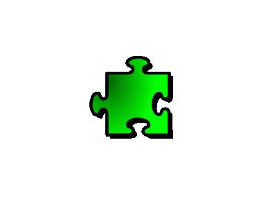Jigsaw Green 12 Shape