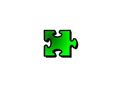 Jigsaw Green 14 Shape