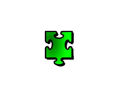 Jigsaw Green 15 Shape