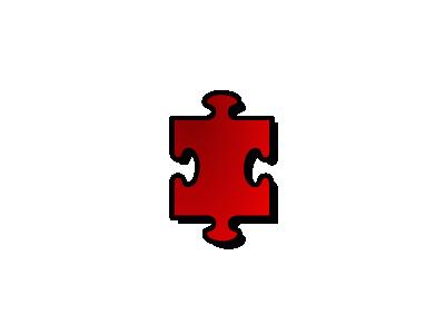 Jigsaw Red 01 Shape