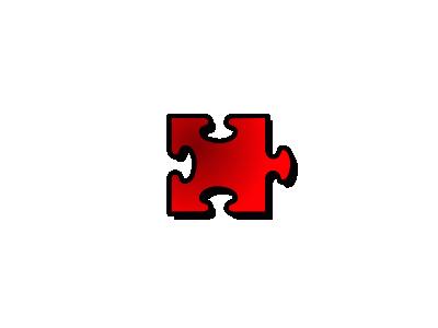 Jigsaw Red 14 Shape