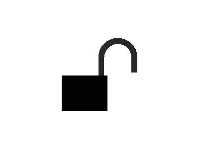 Padlock Unlocked Silhou 01 Symbol