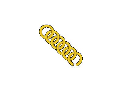 Gold Chain Of Round Lin 01 Symbol