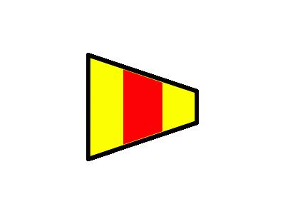 Signalflag 0 Symbol
