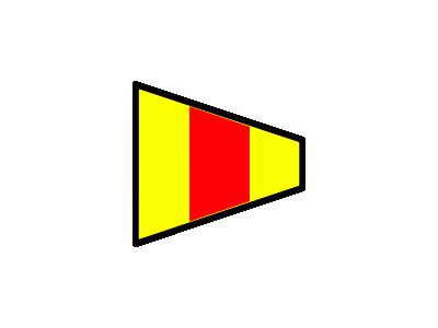 Signalflag 0 Symbol